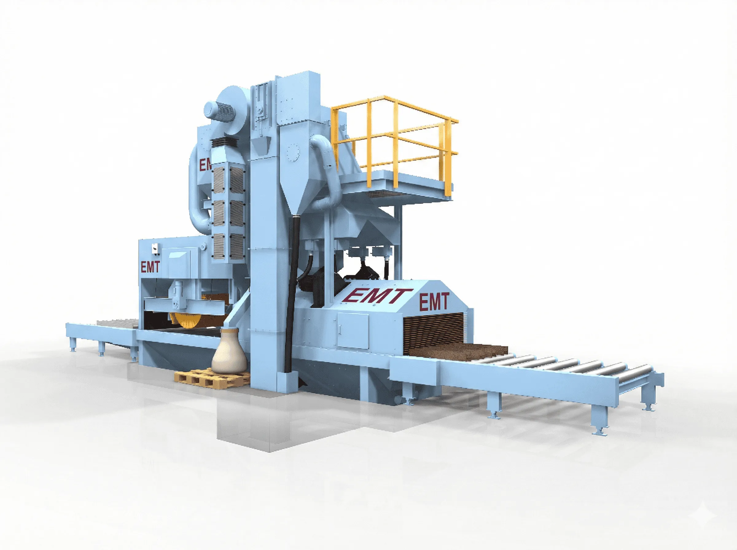 Роликовая дробеструйная машина EMT