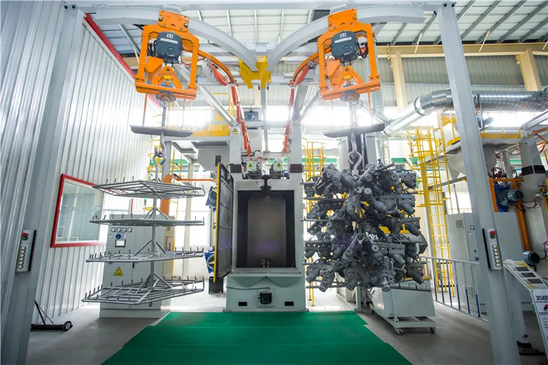 Двухкрюковая дробеструйная машина для прецизионного литья