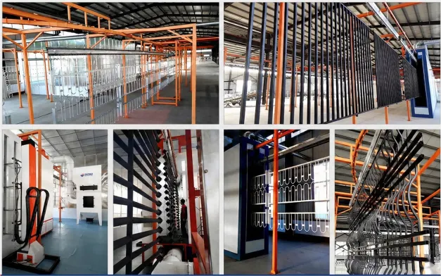 Линия окраски дорожных ограждений